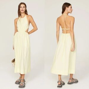 Staud Vanessa Cutout Midi Dress